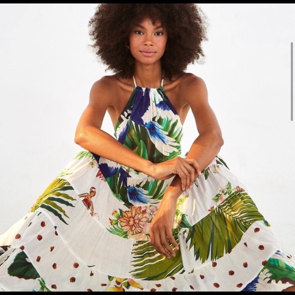 FARM Rio Dresses & Skirts - Farm Rio halter maxi, like new • size M